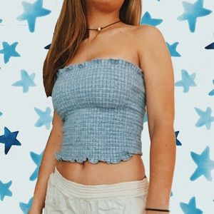 Brandy Melville blue tube top